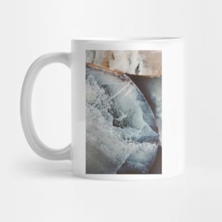 Celestial Blue Quartz Abstract, Left Mug